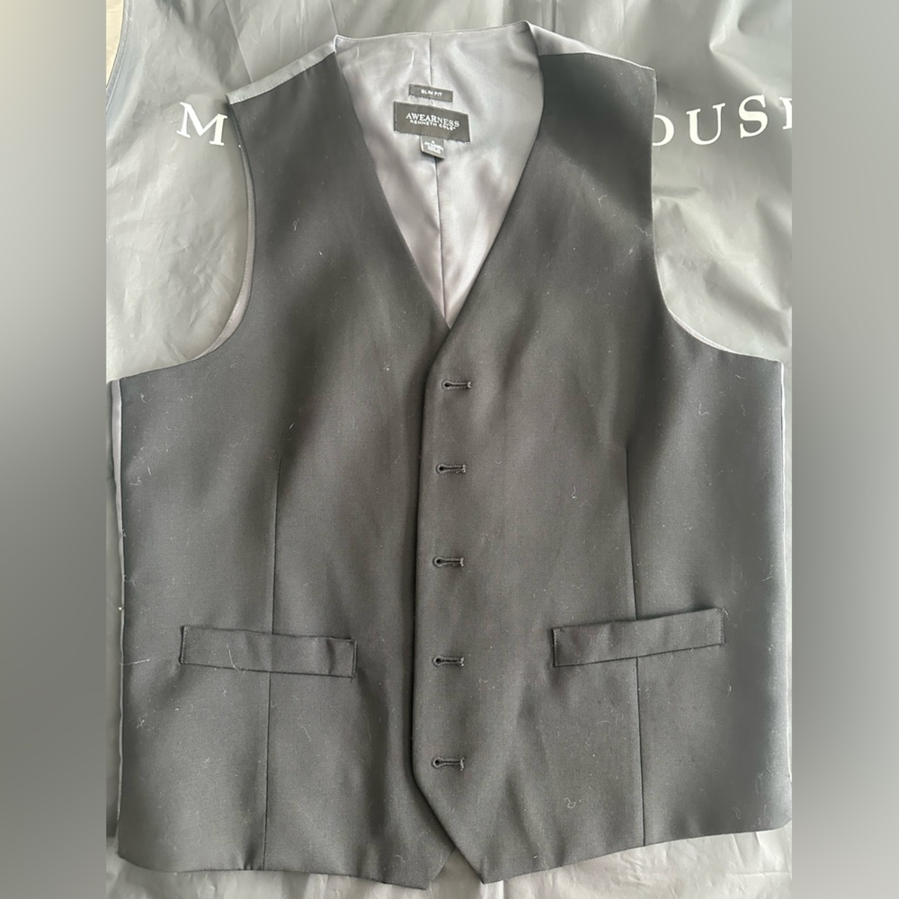 Kenneth Cole Black Formal Vest